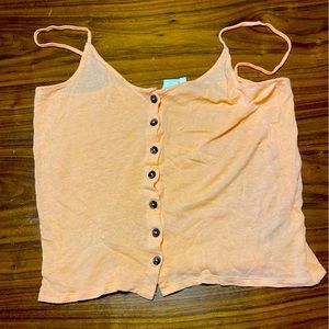 H&M Bright Orange Tank Top Size M